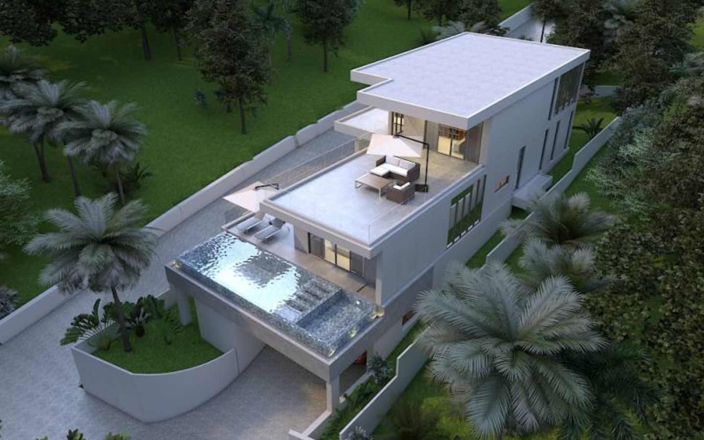 Interior view of 4 Bedroom Alisha Sea View Pool Villa for Sale in Koh Keaw