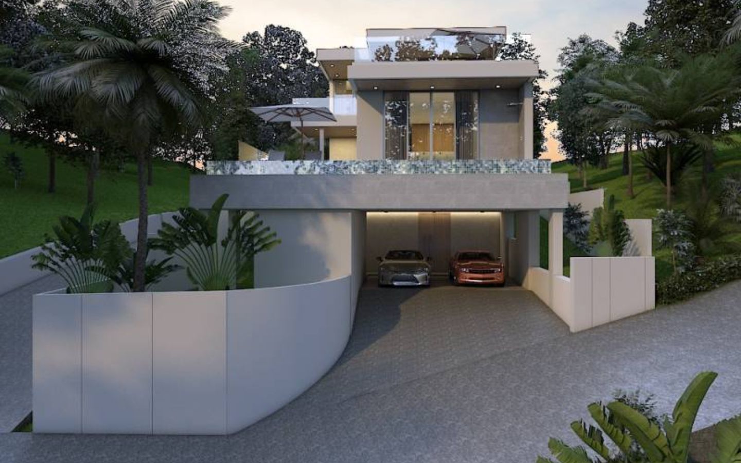 Interior view of 5 Bedroom Alisha Seaview Private Pool Villa for Sale in Koh Keaw