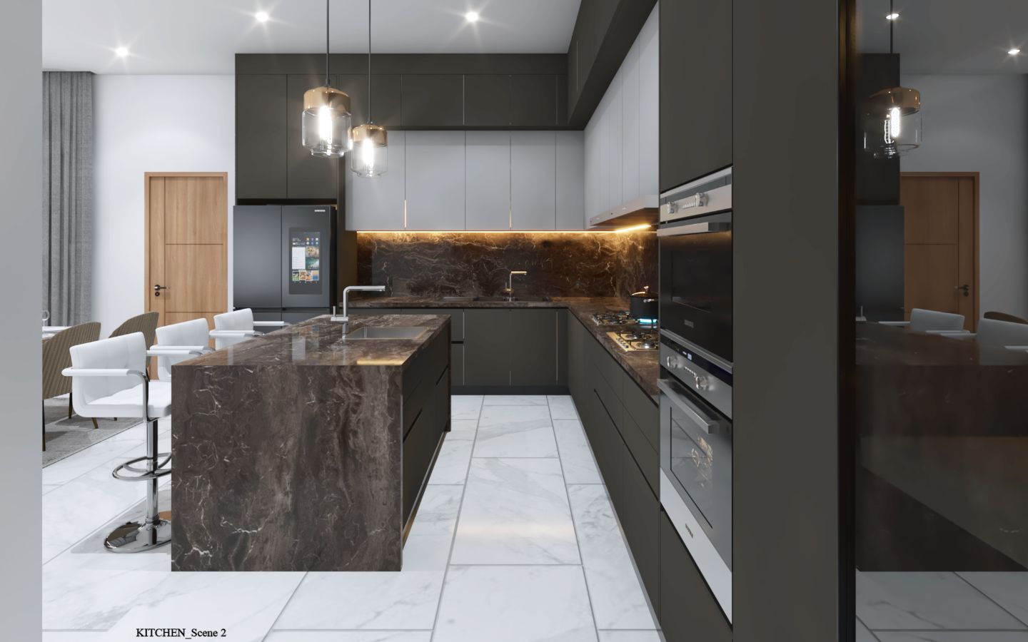 Interior view of 3 Bedrooms Fully Customizable Alisha Green Hill Pool Villa