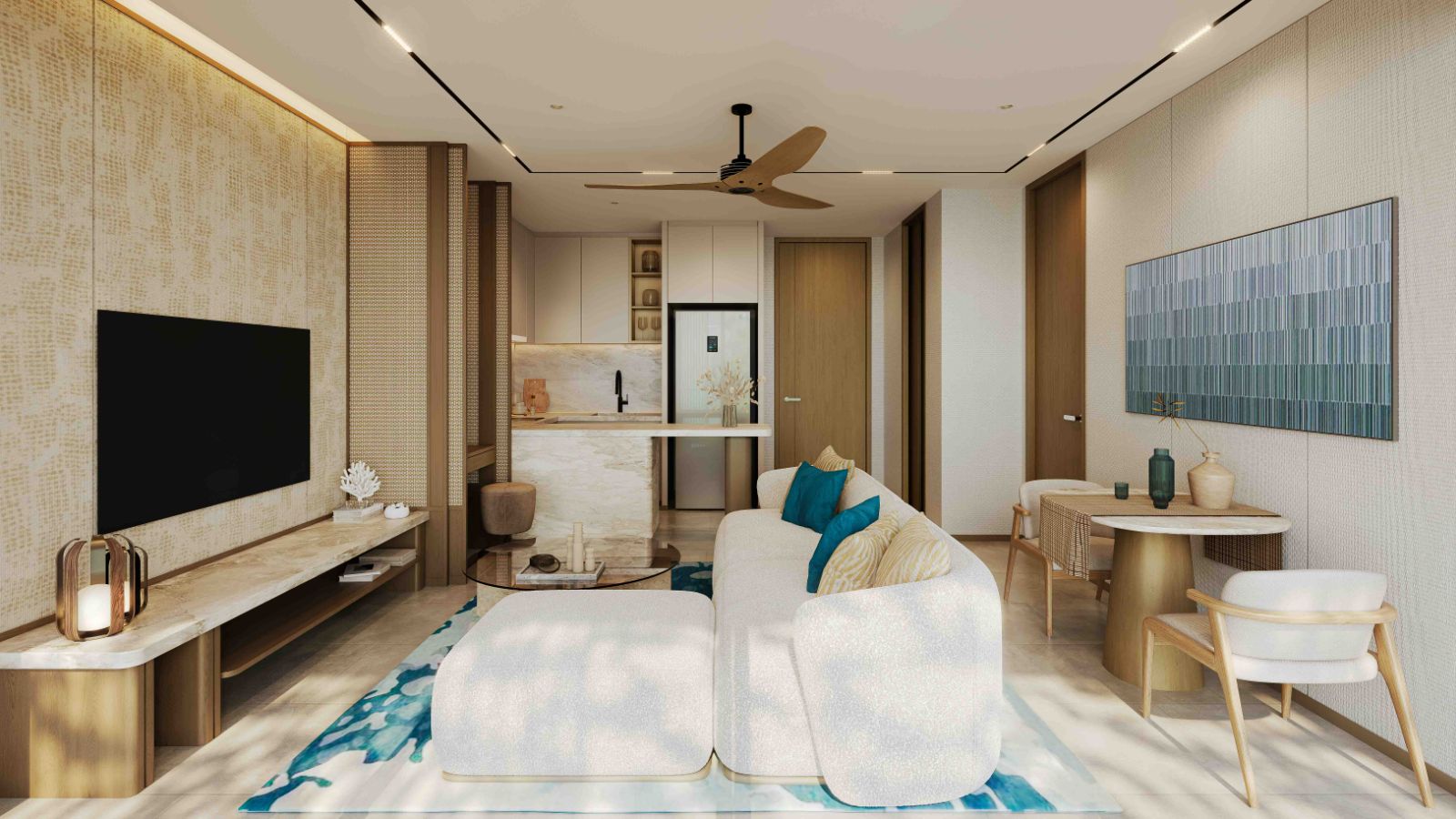 Interior view of 1 Bedroom Apartment for Sale at Laguna Lakeside Residences Phase 2
