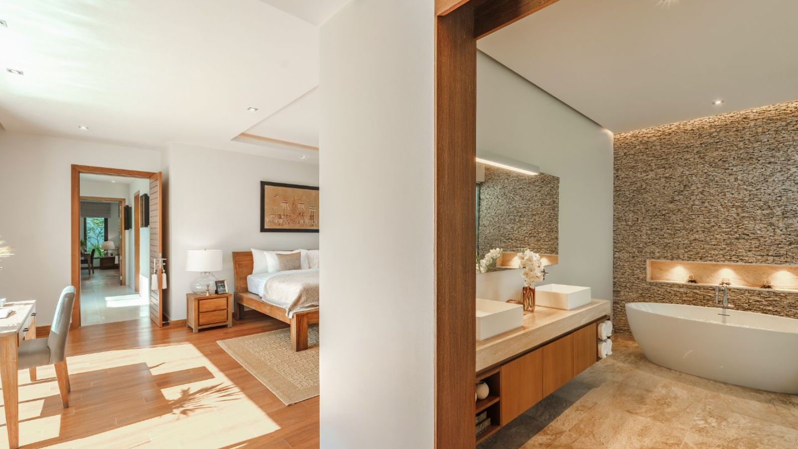 Interior view of 3 Bedroom Private Pool Villa for Sale at Anchan Sunscape Type 3A-1