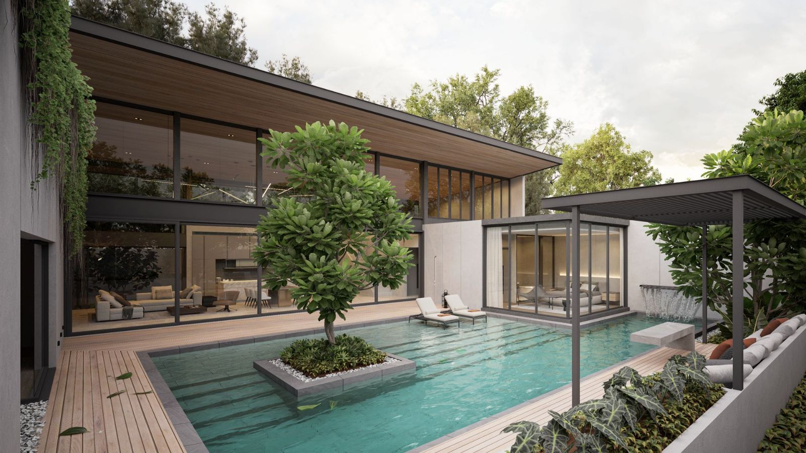 Interior view of 3 Bedroom Pearl Type Luxurious Poetry Villas Walking Distance to Bangtao Beach