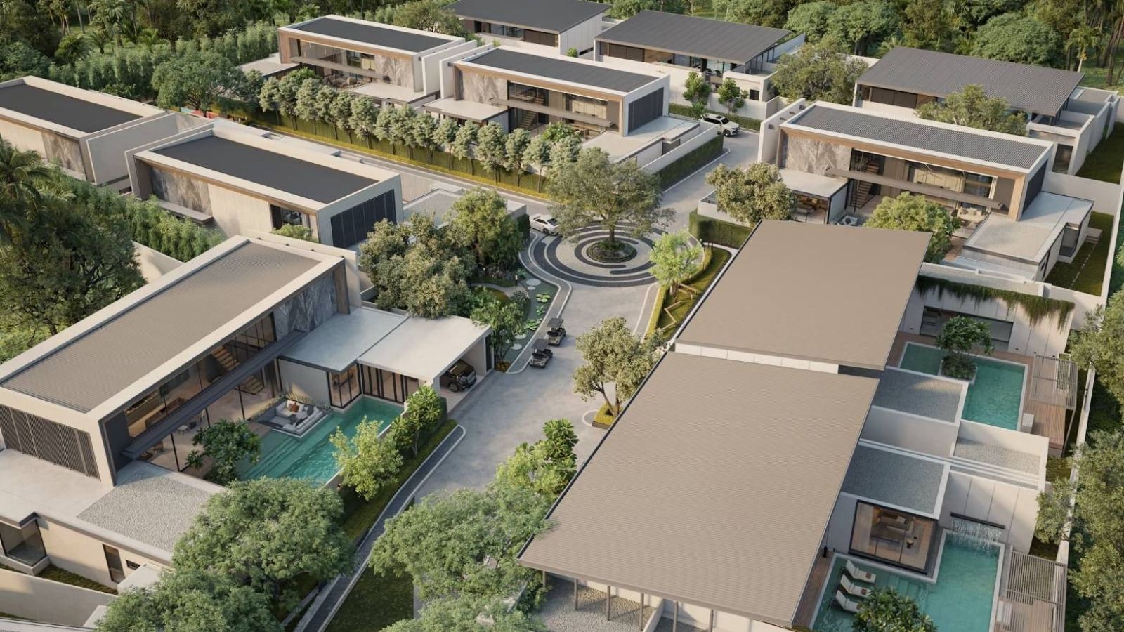 Interior view of 4 Bedroom Onyx Type A Luxurious Poetry Villas Walking Distance to Bangtao Beach