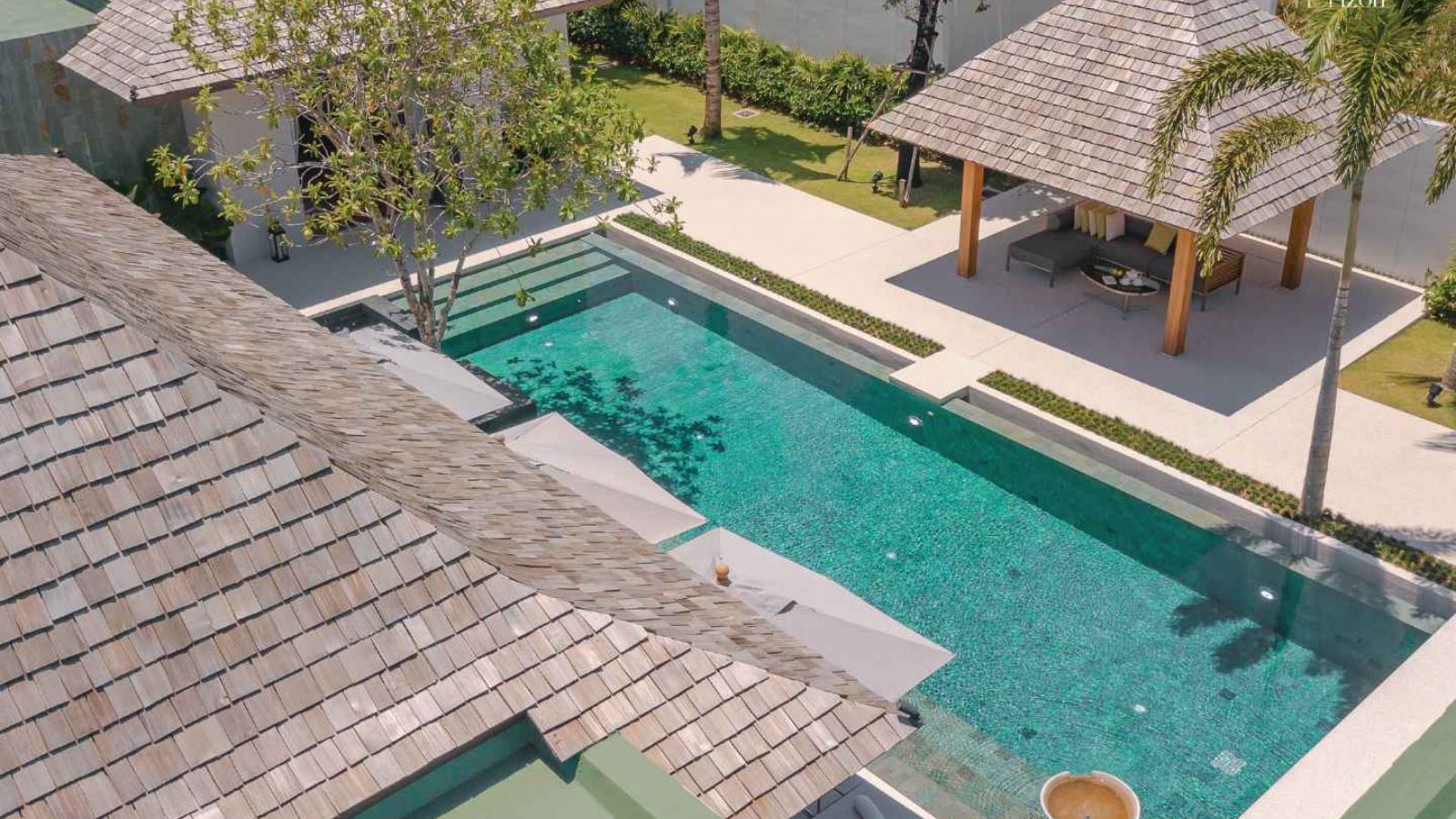 Interior view of Magnificent 4-Bedroom Anchan Indigo Pool Villa for Sale