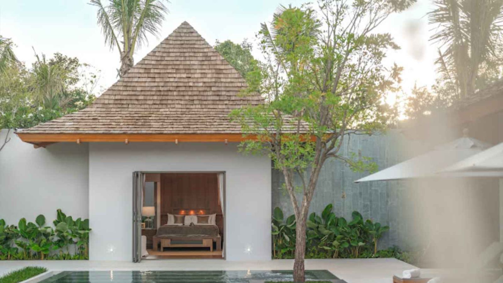 Interior view of Magnificent 4-Bedroom Anchan Indigo Pool Villa for Sale