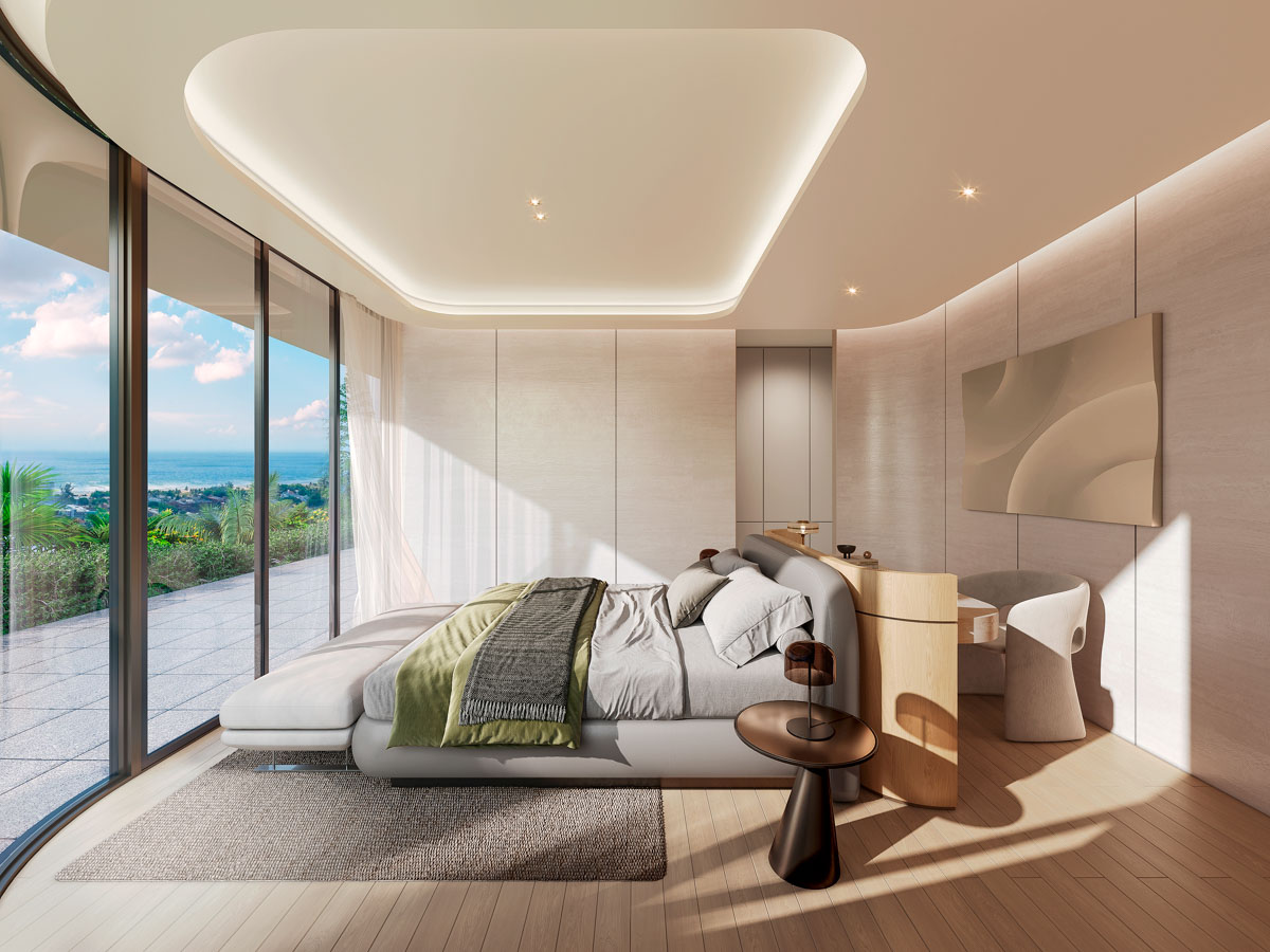 Interior view of Luxurious Ocean View 4 Bedroom Aurora Villas for Sale in Kata Beach