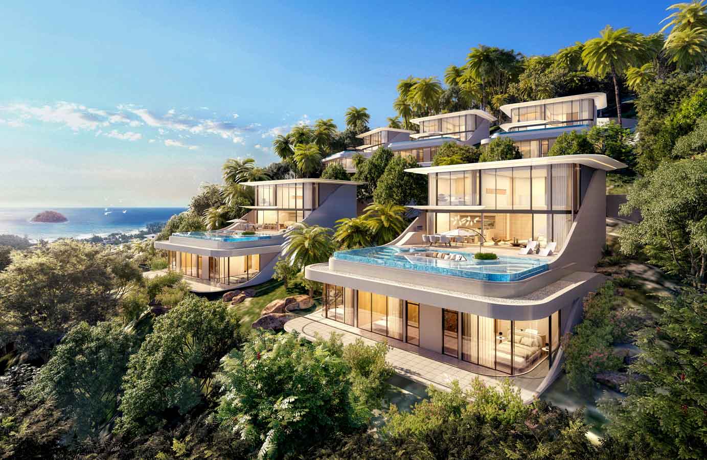 Luxurious Ocean View 4 Bedroom Aurora Villas for Sale in Kata Beach
