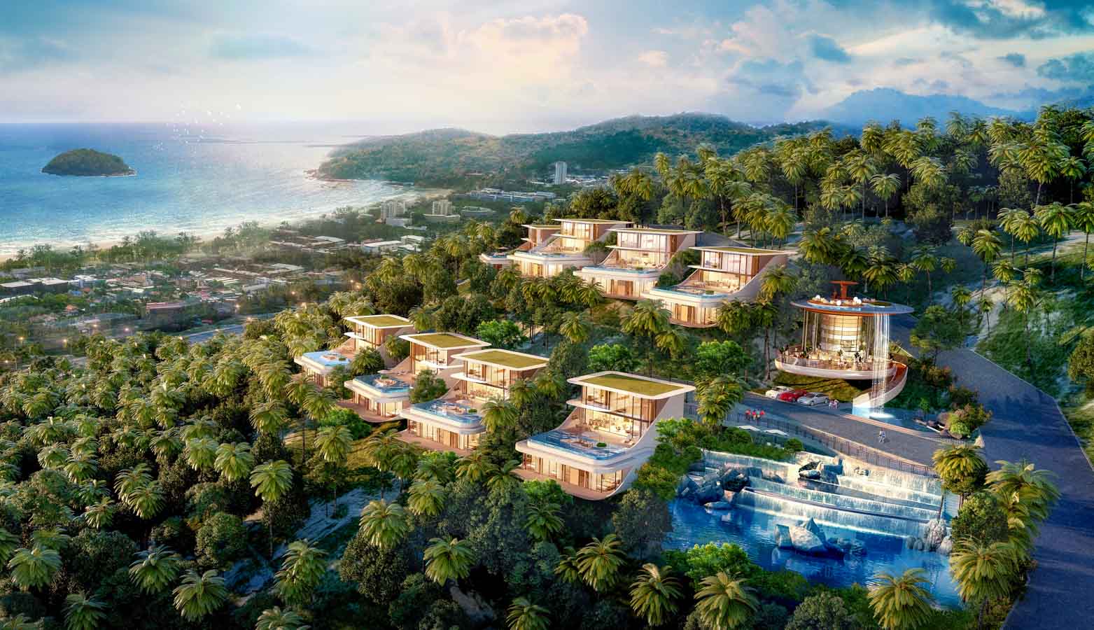 Interior view of Luxurious Ocean View 4 Bedroom Aurora Villas for Sale in Kata Beach