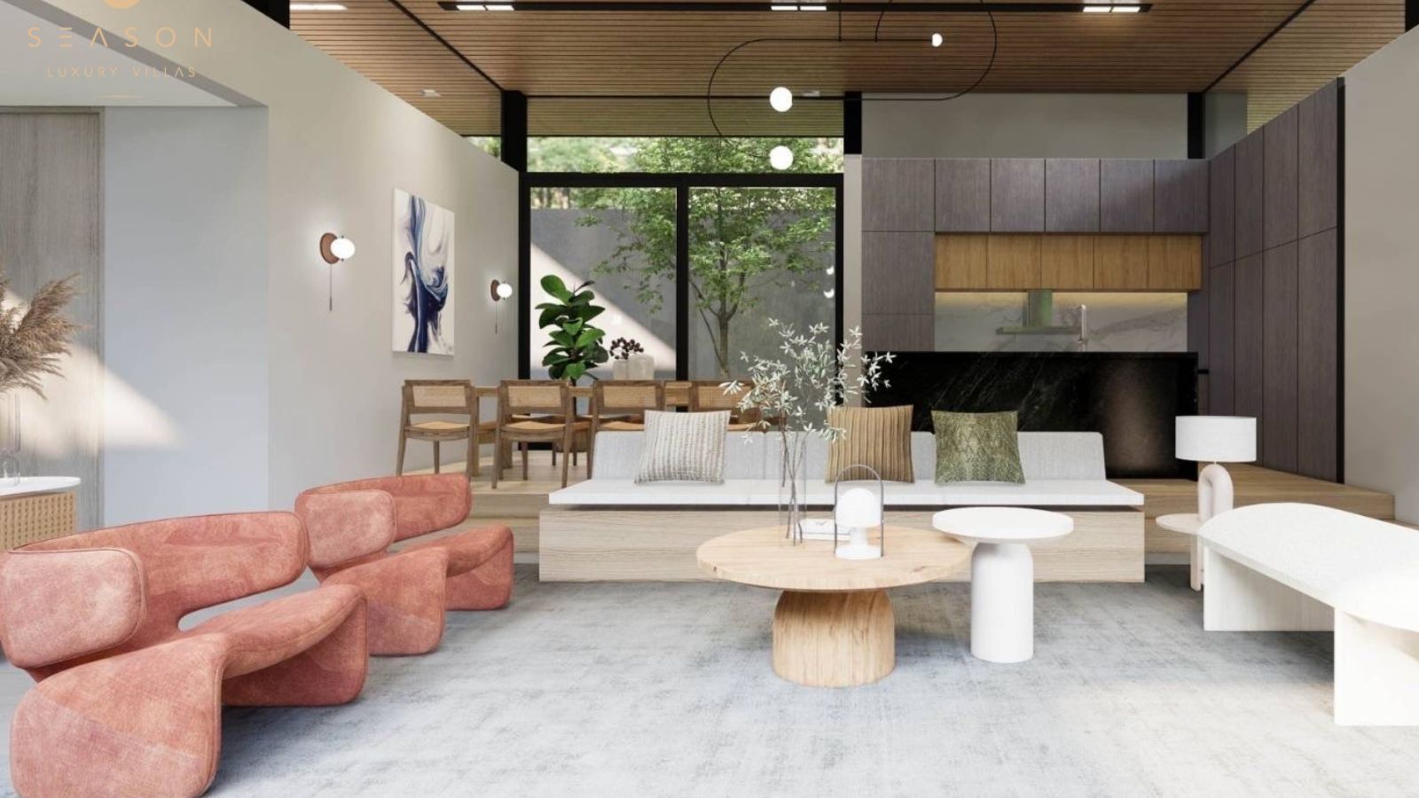Interior view of 3 Bedroom Luxurious Stand Alone Autumn Villa by 8 Season Villas