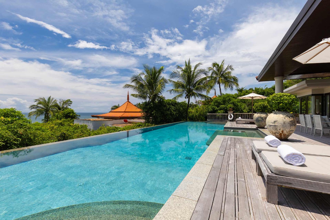 Interior view of Panoramic Sea View 3 Bedroom Luxury Villa at Trisara, Phuket