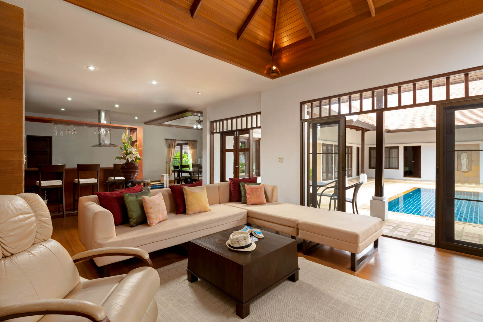 Exterior view of 4-Bedroom Sujika Gardens Pool Villa for Sale in Cherngtalay - Recently Renovated - Excellent Condition
