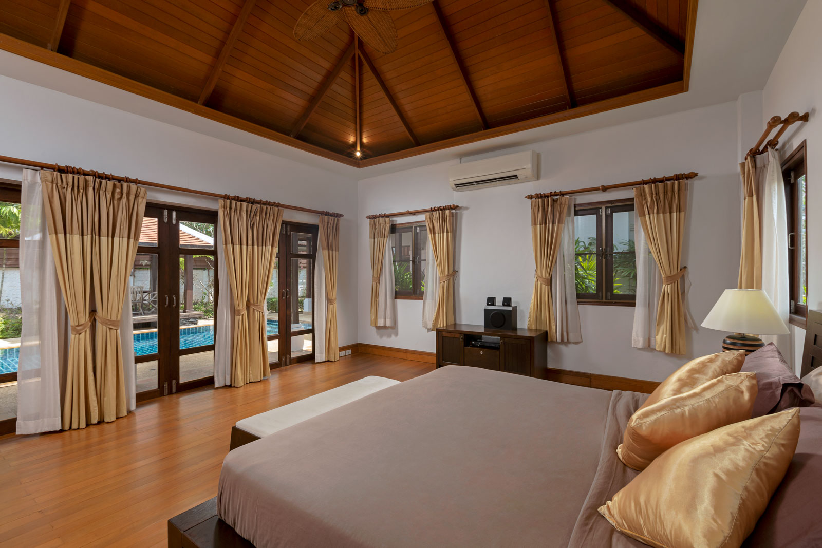 Exterior view of 4-Bedroom Sujika Gardens Pool Villa for Sale in Cherngtalay - Recently Renovated - Excellent Condition