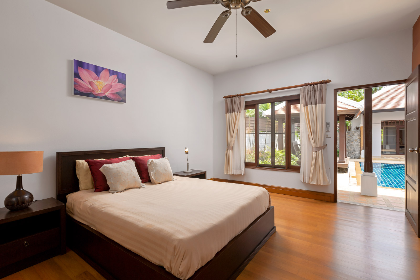 Exterior view of 4-Bedroom Sujika Gardens Pool Villa for Sale in Cherngtalay - Recently Renovated - Excellent Condition