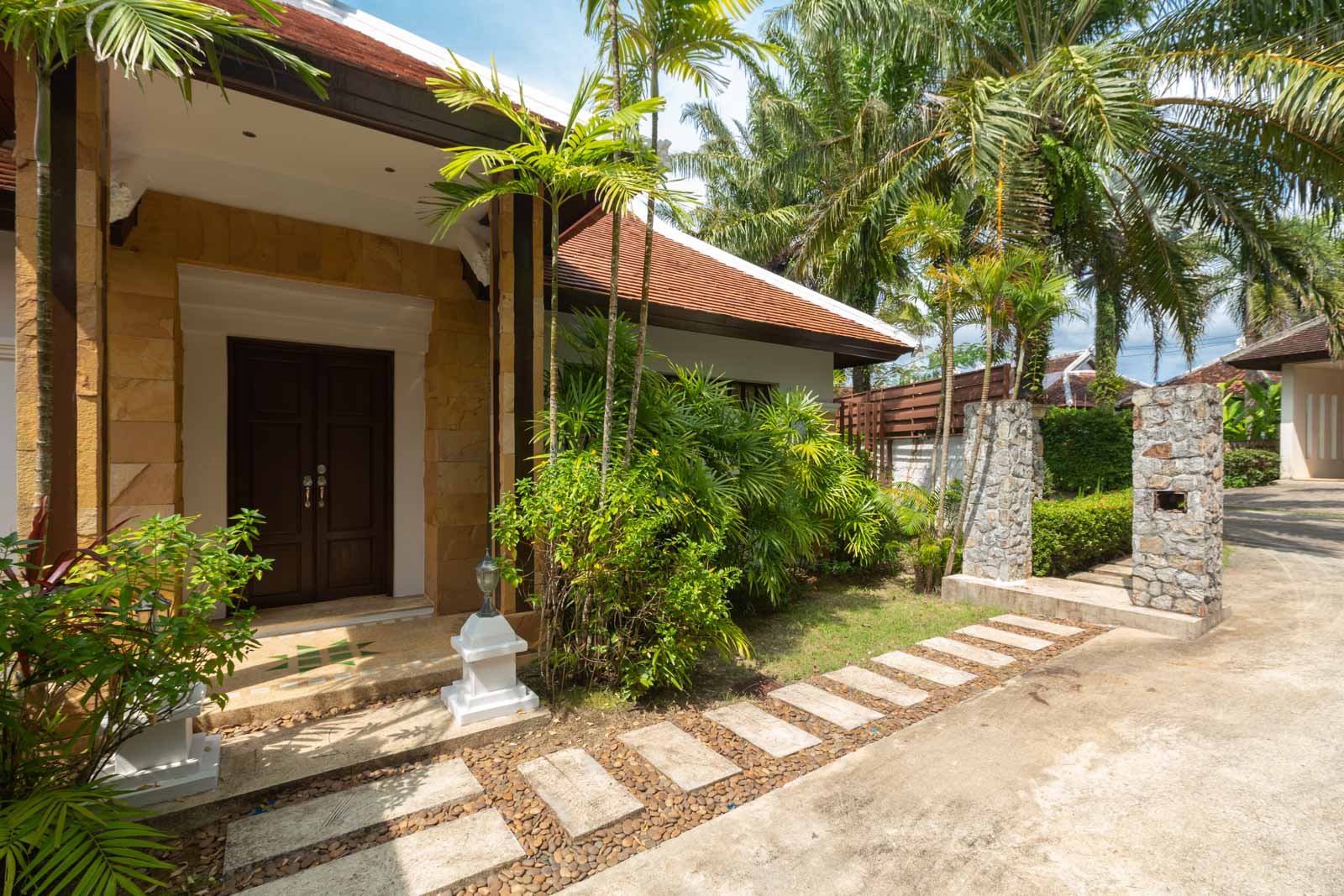 Exterior view of 4-Bedroom Sujika Gardens Pool Villa for Sale in Cherngtalay - Recently Renovated - Excellent Condition