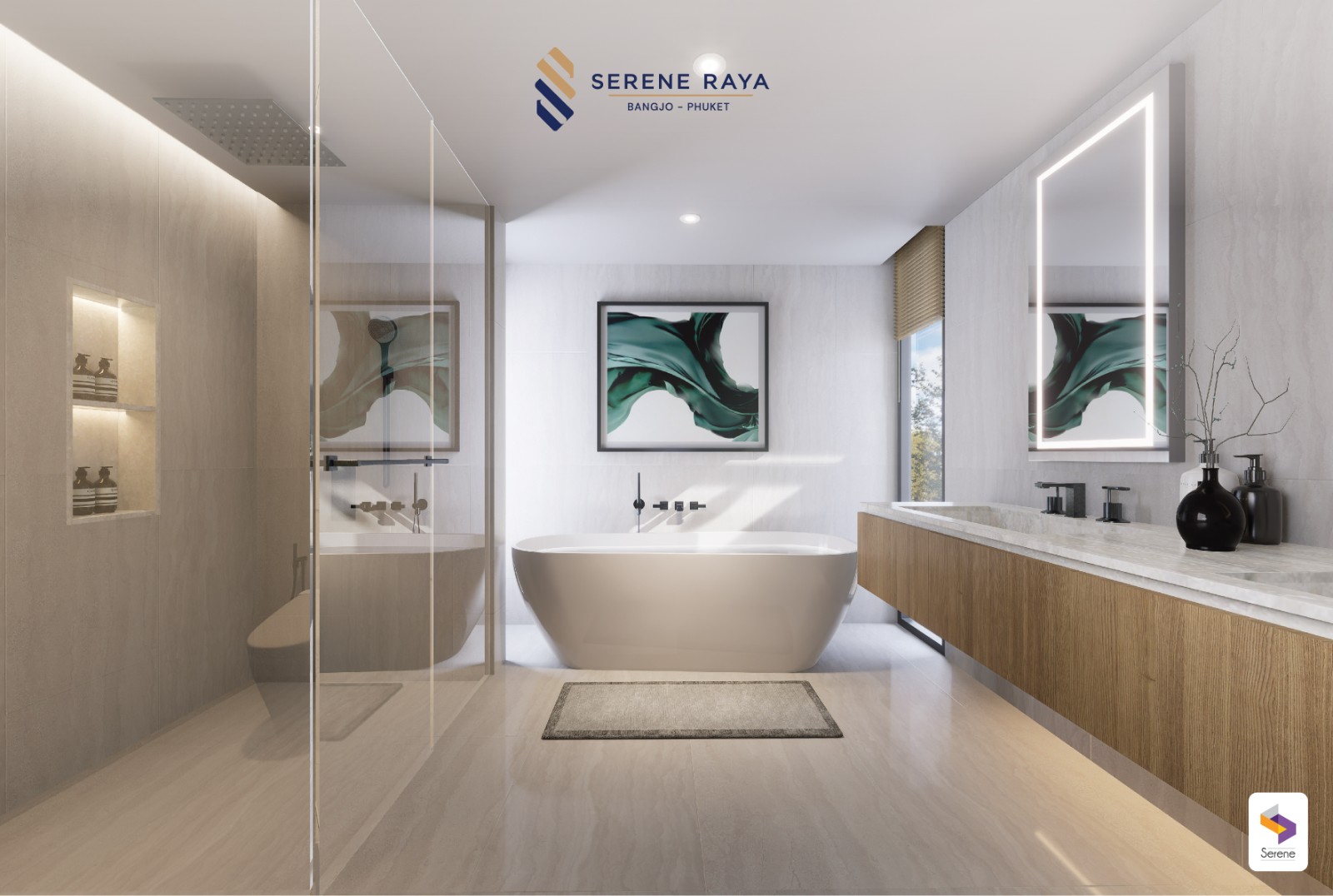 Interior view of Serene Raya Bangjo - 3 Bedroom Contemporary Thai Style Luxury Villas