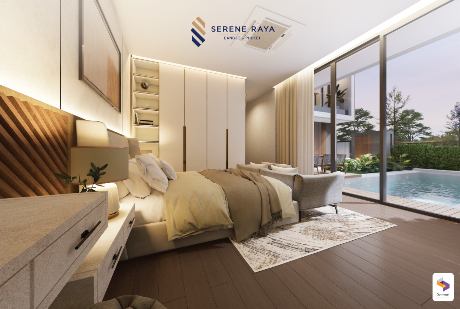 Interior view of Serene Raya Bangjo - 3 Bedroom Contemporary Thai Style Luxury Villas