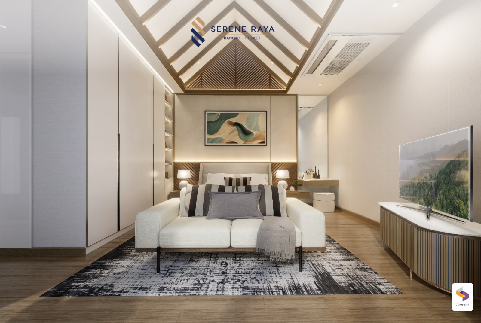 Interior view of Serene Raya Bangjo - 3 Bedroom Contemporary Thai Style Luxury Villas