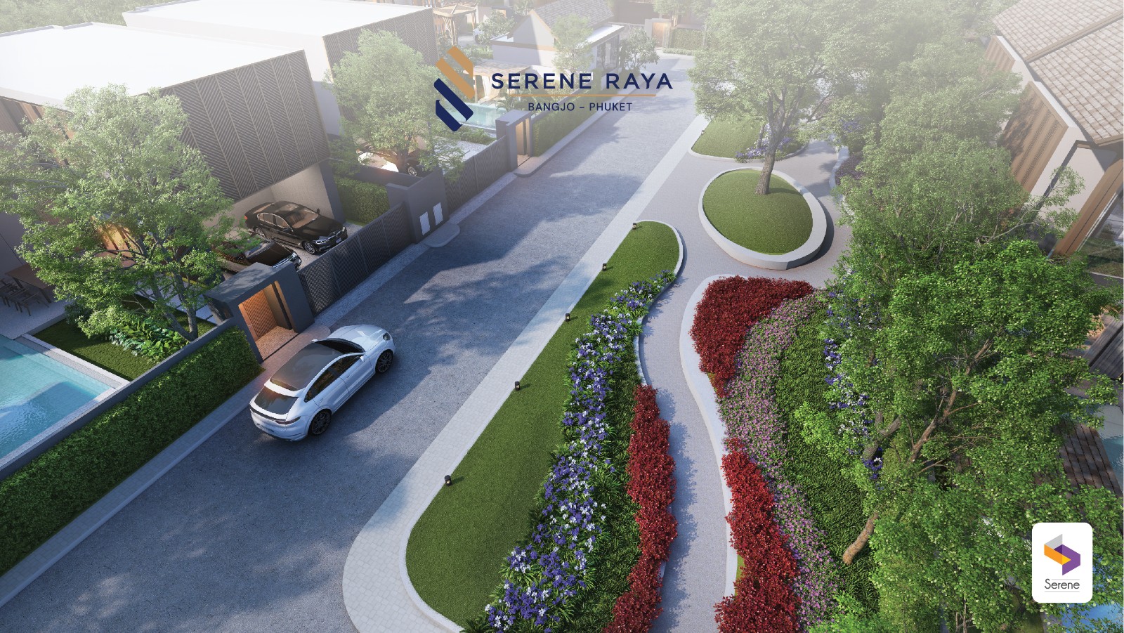 Interior view of Serene Raya Bangjo - 4 Bedroom Contemporary Thai Style Luxury Villas
