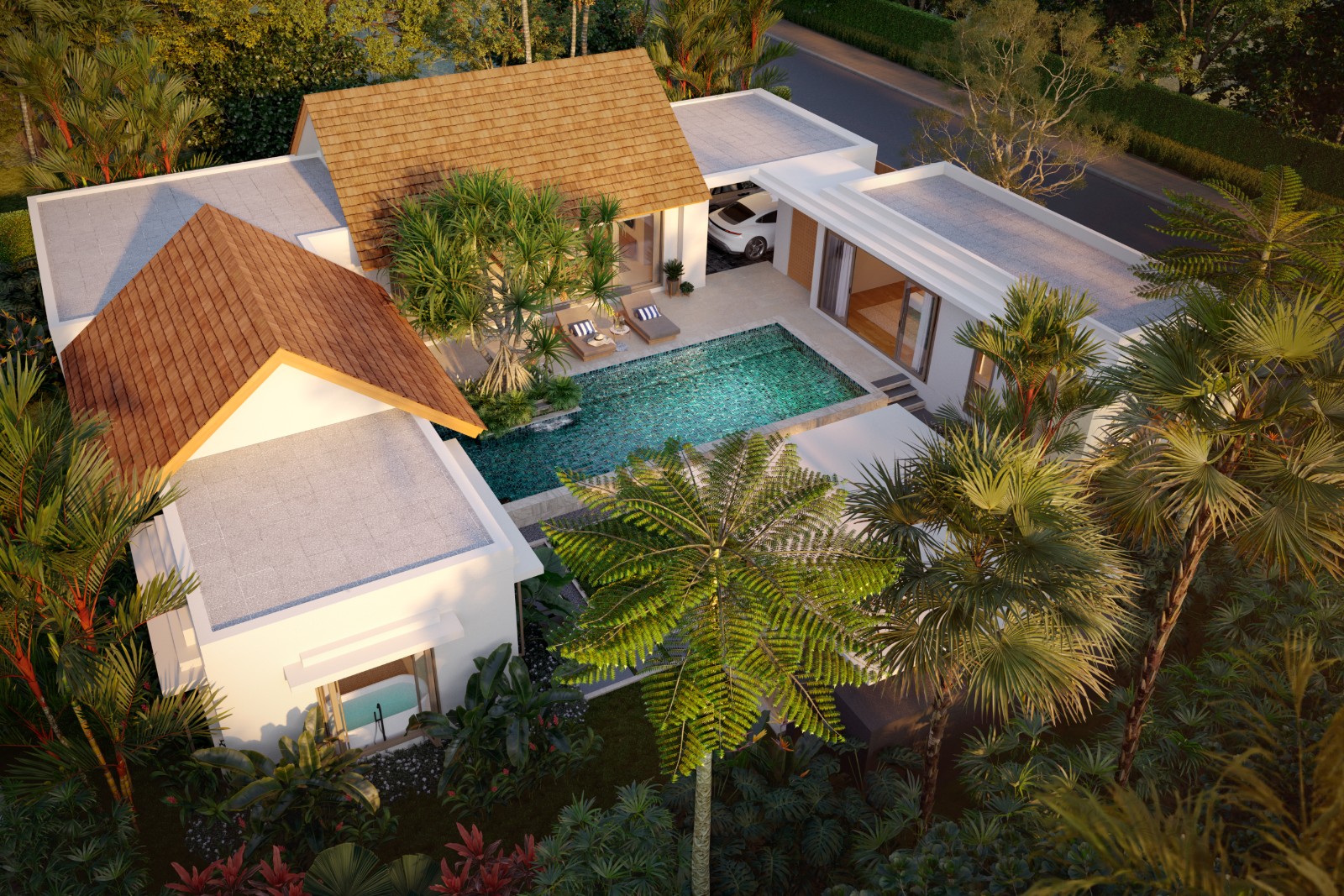 Interior view of 3 Bedroom Private Pool Villa at The Tales Bangjo – Chapter Three