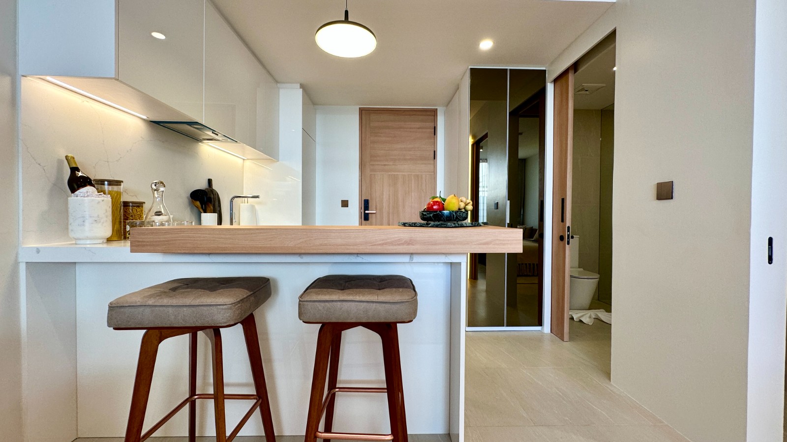 Interior view of One Bedroom Apartment for Sale at Siamese Bangtao Condominium Project