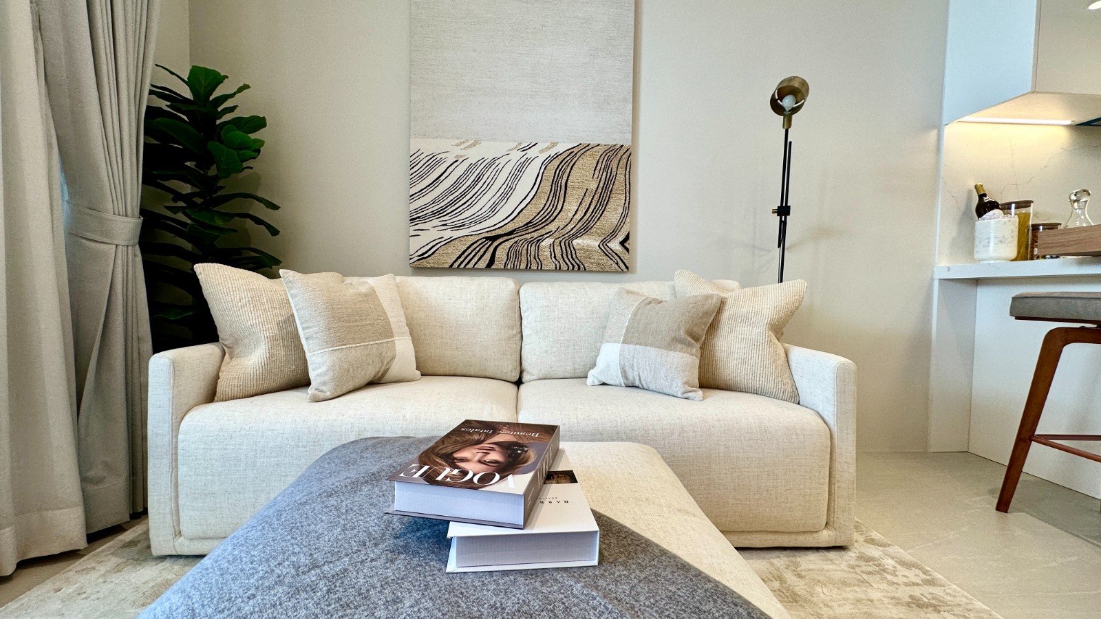 Interior view of One Bedroom Apartment for Sale at Siamese Bangtao Condominium Project