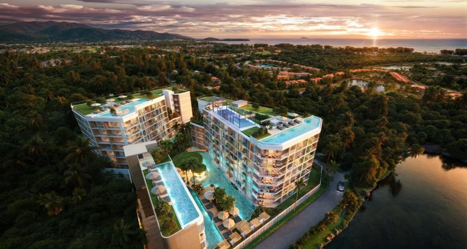 Interior view of One Bedroom Apartment for Sale at Siamese Bangtao Condominium Project