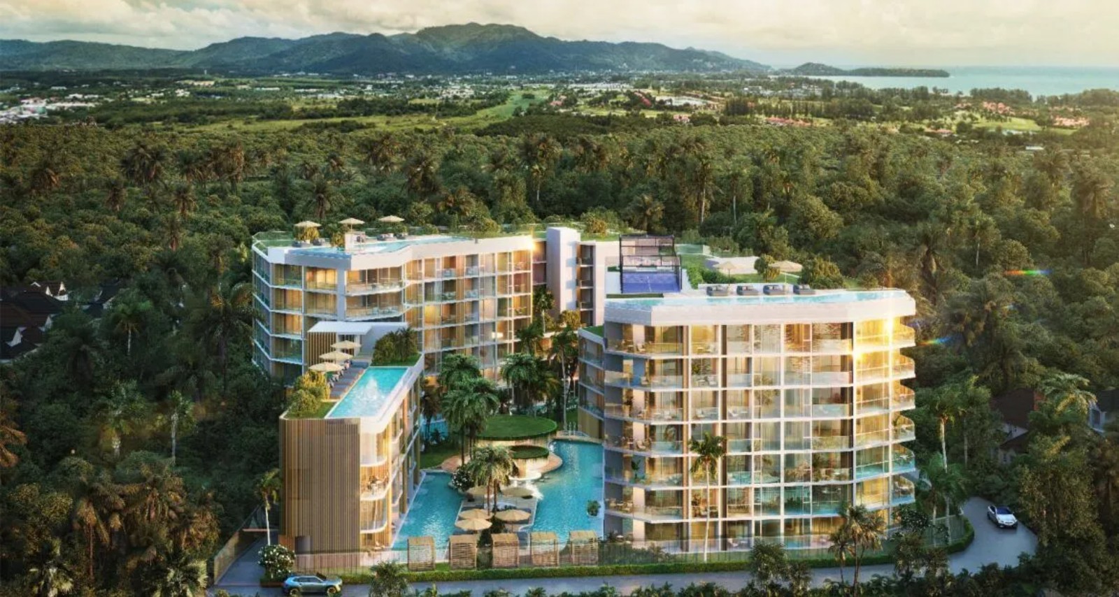 Interior view of Two Bedroom Apartment for Sale at Siamese Bangtao Condominium Project
