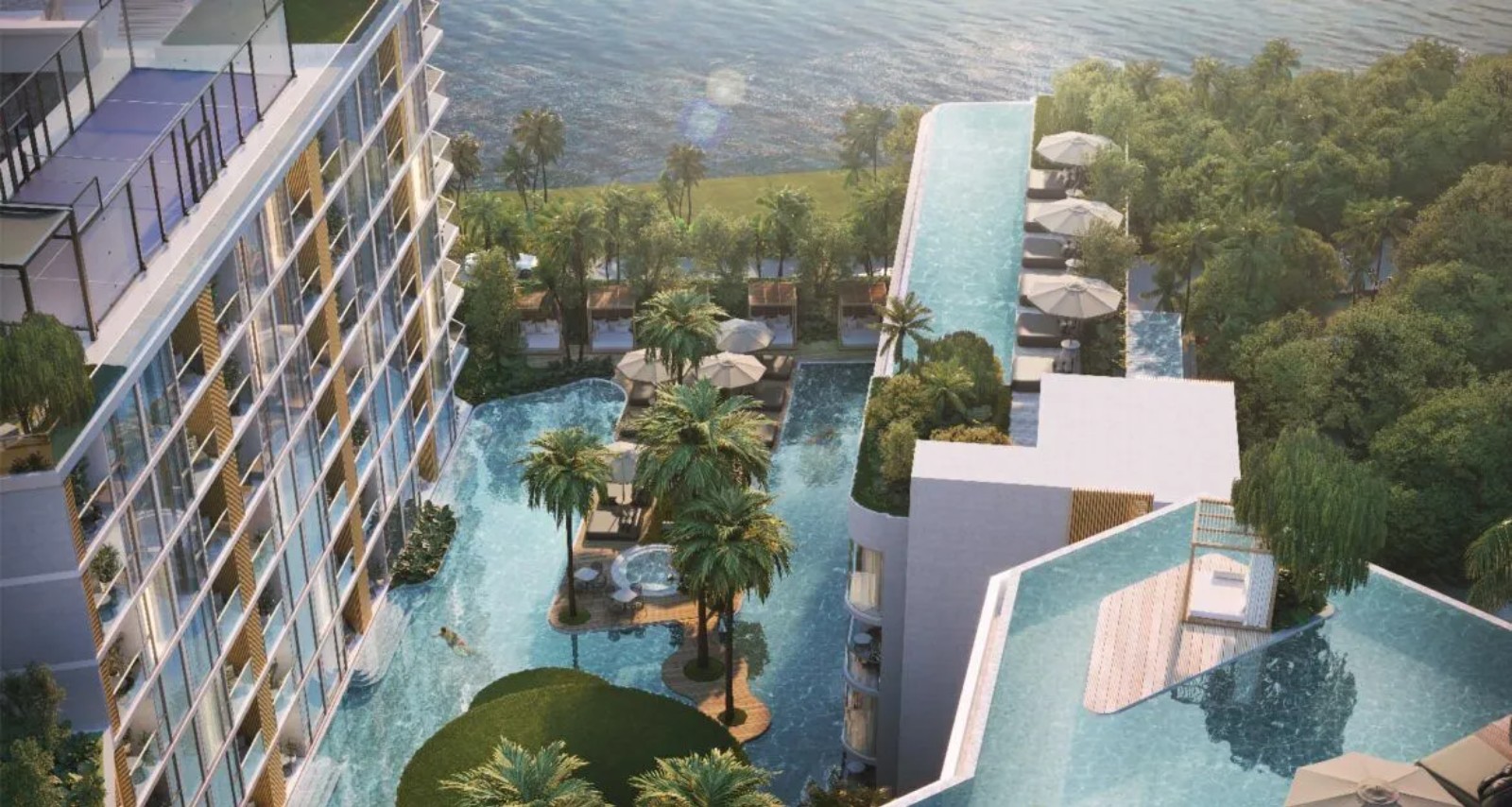 Interior view of Two Bedroom Apartment for Sale at Siamese Bangtao Condominium Project