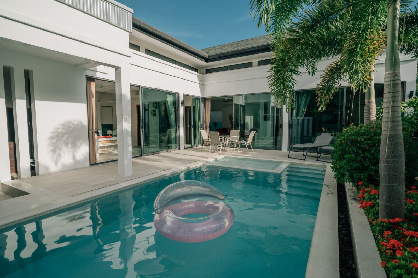 Interior view of Modern 2 Bedroom Balinese-style Villa for Sale in Sai Yuan, Naiharn/Rawai