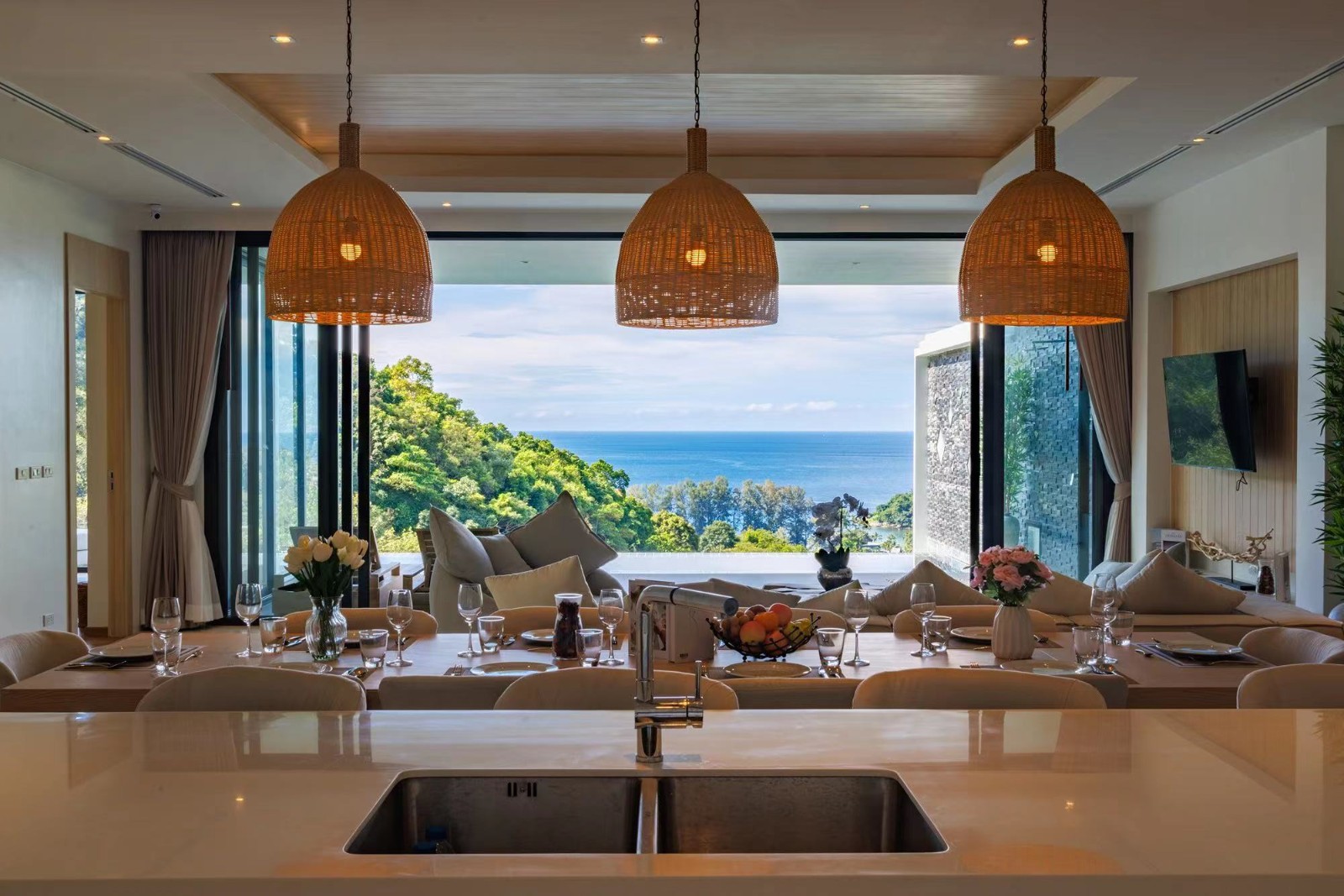 Interior view of 4 Bedroom Sea View Condo with Private Pool at Exclusive Sky, Kamala - 5% Guaranteed ROI for 5 Years