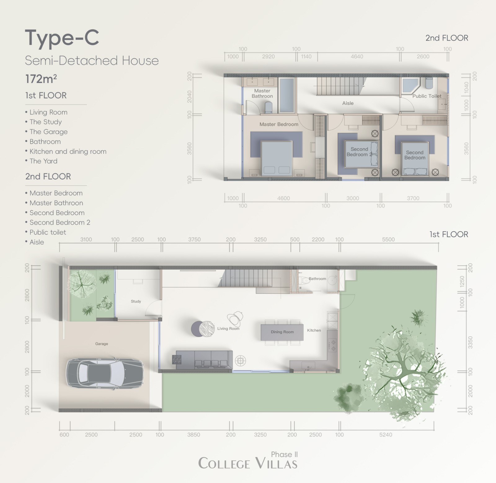 Interior view of 3 Bedroom Semi-Detached House for Sale at College Villas Phase 2 in Thalang