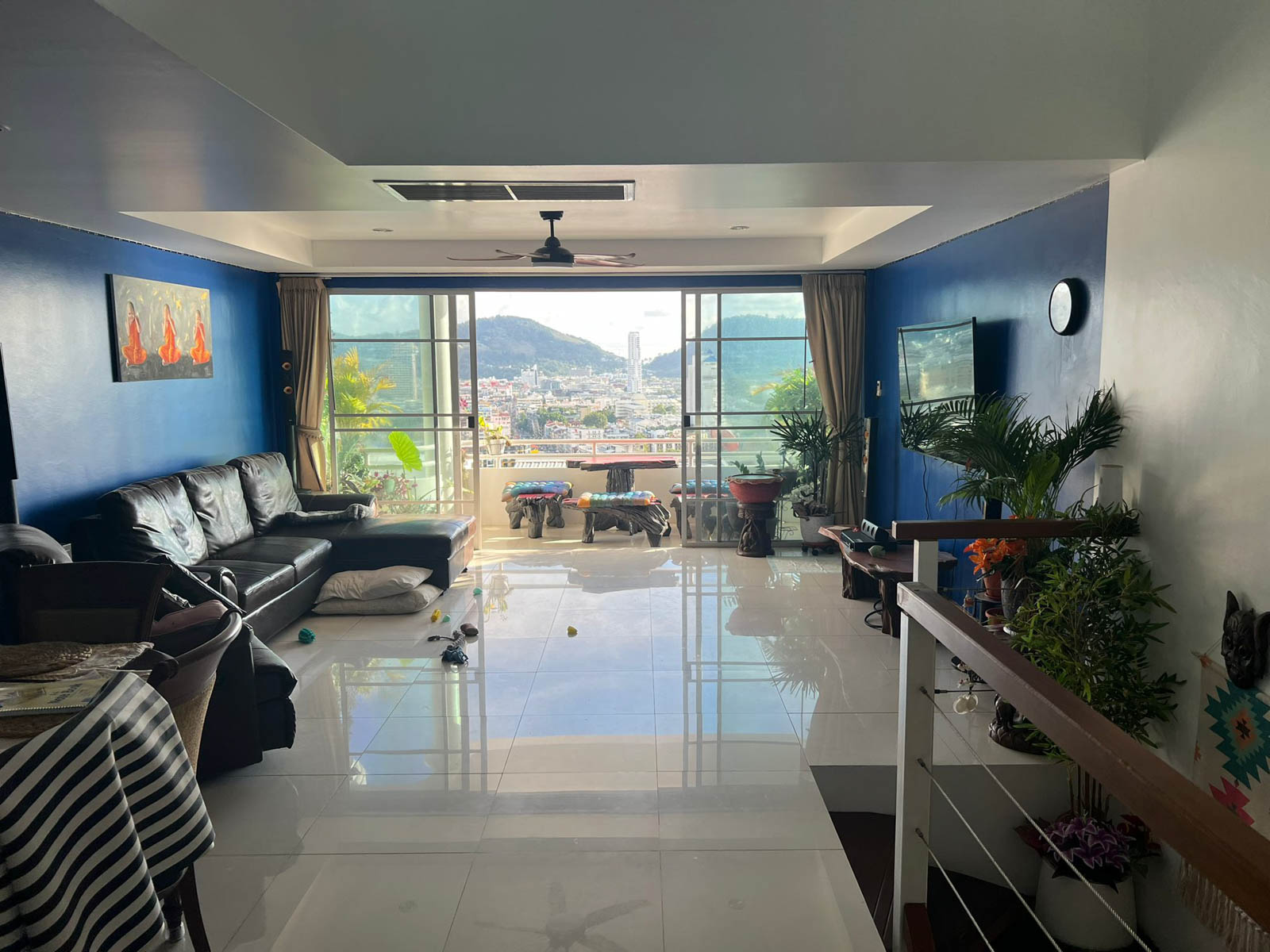 View from Sea View Apartment for Sale in Andaman Hills, Patong - Rooftop Terrace - Good Rental Returns