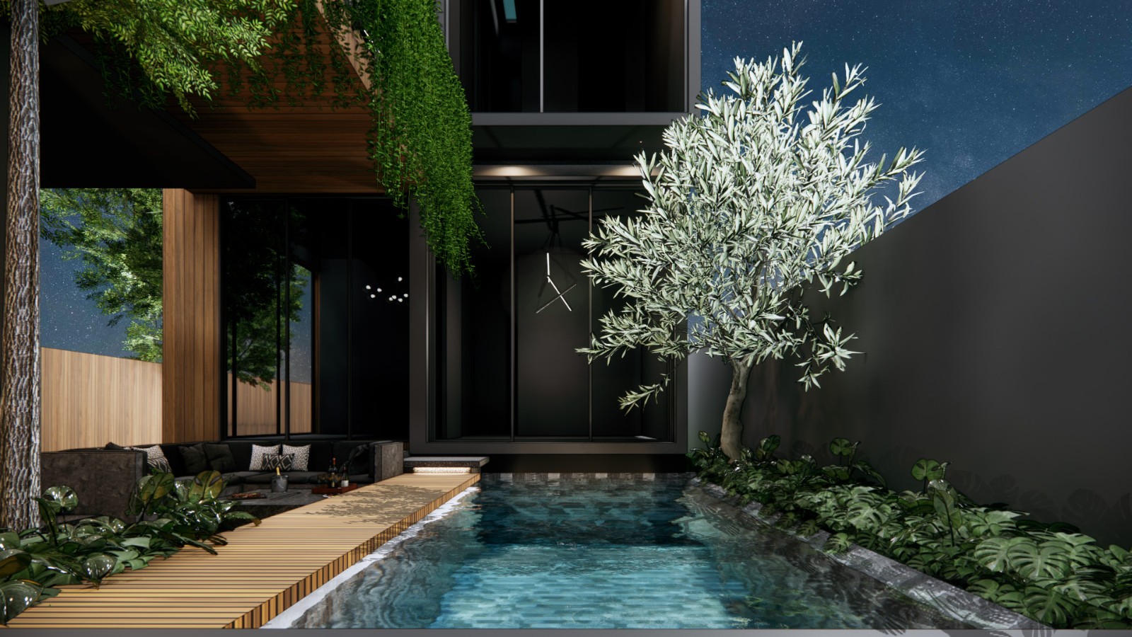 Interior view of 3 Bedroom Luxurious Modern Wallaya Qnity Villa Type D for Sale