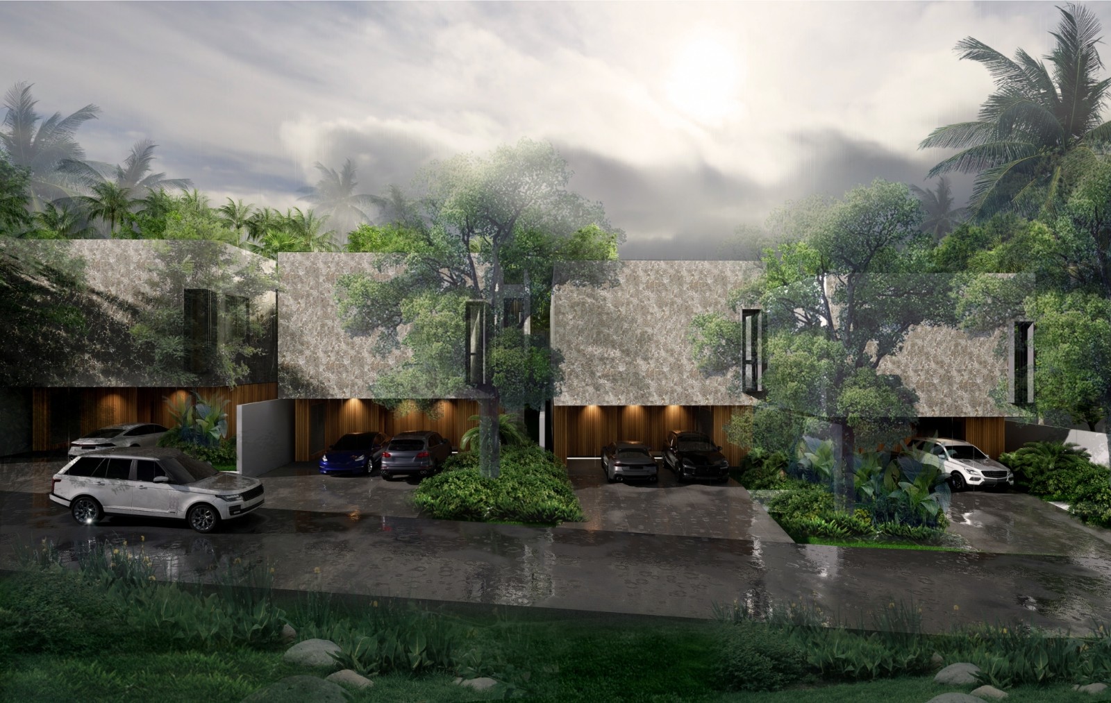 Interior view of 4 Bedroom Modern Pool Villas at Wallaya Hill, Kamala