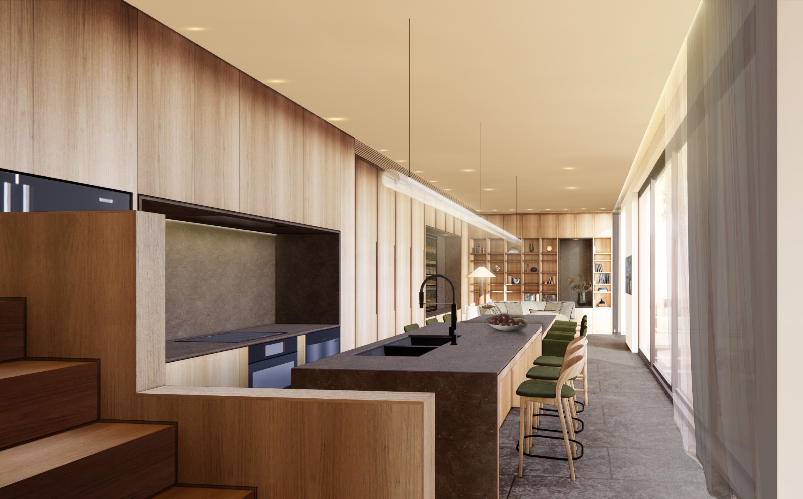 Interior view of 3 Bedroom Modern Pool Villas at The Harmony by Wallaya - Type B