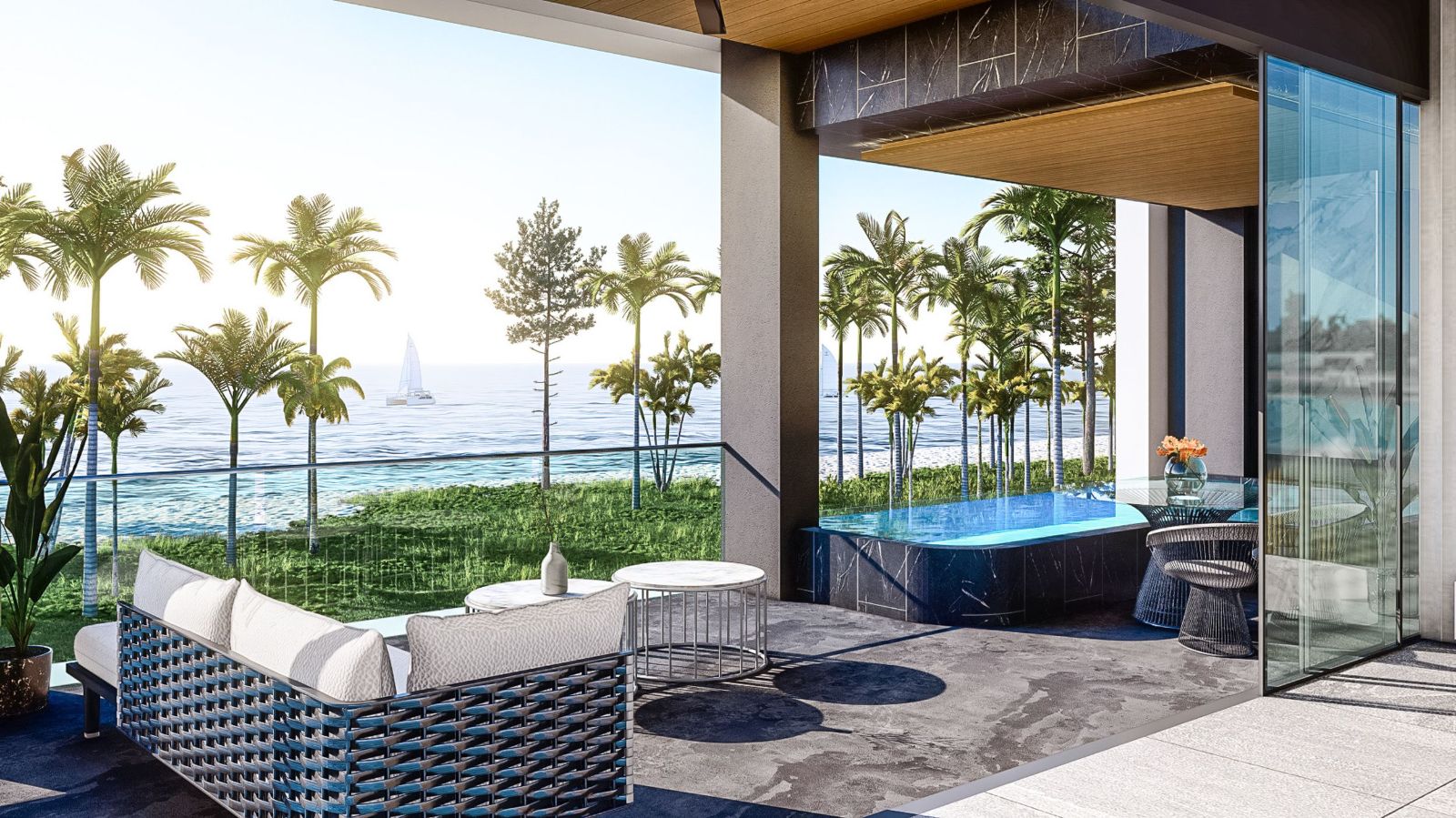 Interior view of Deluxe Beachfront 1-Bed Pool View Condo for Sale at Maviston Mai Khao - 13% ROI!