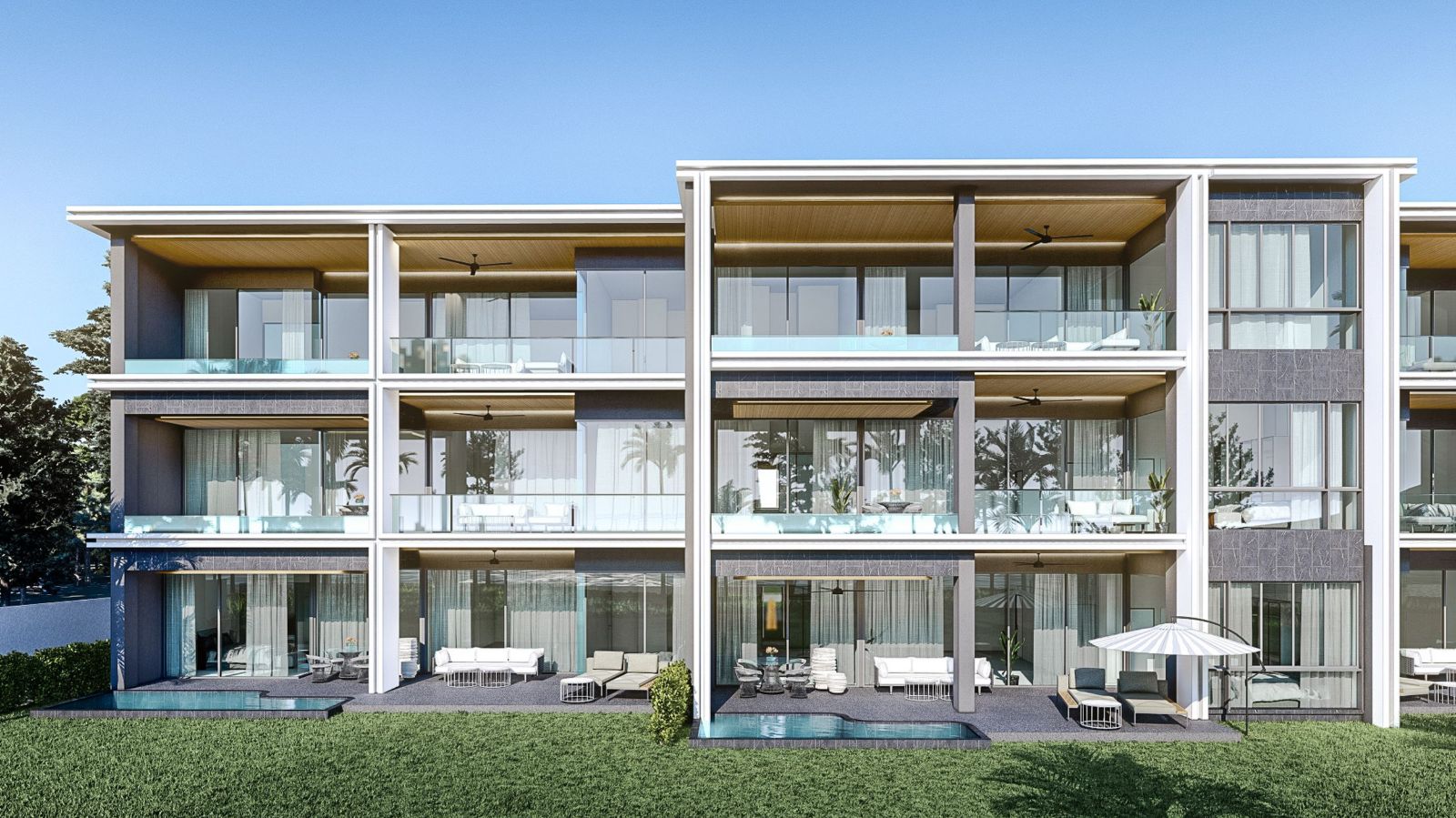 Interior view of 3 Bedroom Beachfront Sea View Condo for Sale at Maviston Mai Khao - 13% ROI!