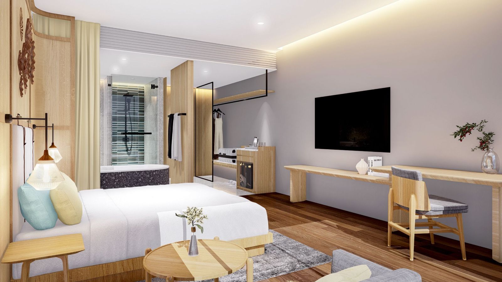 Interior view of 3 Bedroom Beachfront Sea View Condo for Sale at Maviston Mai Khao - 13% ROI!