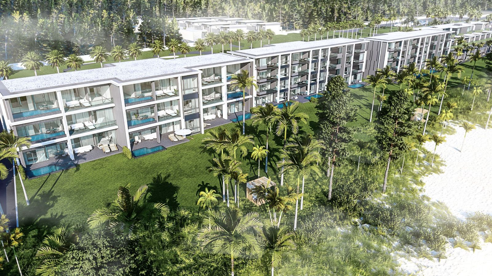 Interior view of 3 Bedroom Beachfront Sea View Condo for Sale at Maviston Mai Khao - 13% ROI!