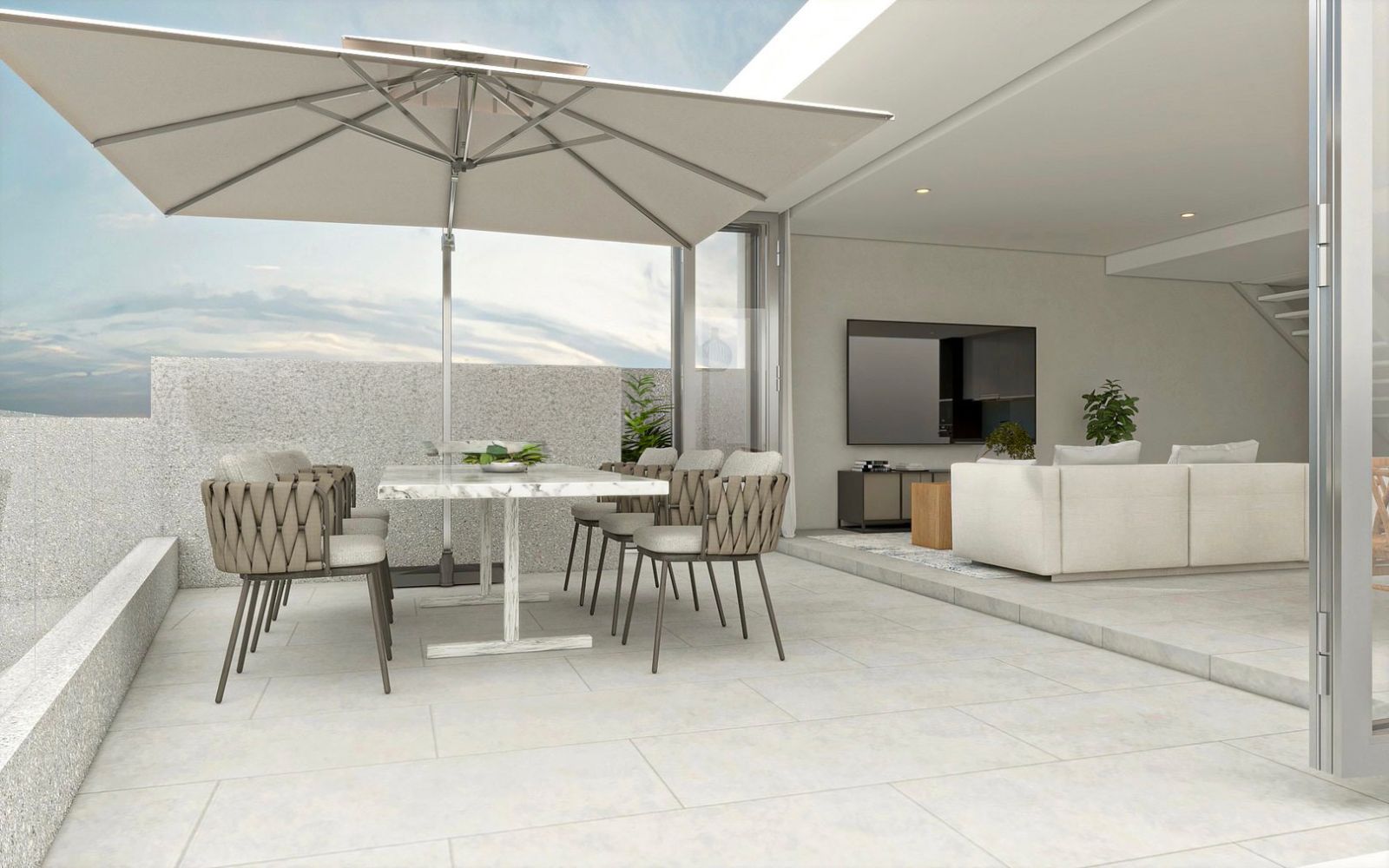 Interior view of 2 Bedroom Sea View Apartment for Sale at Bluepoint Condominium, Patong