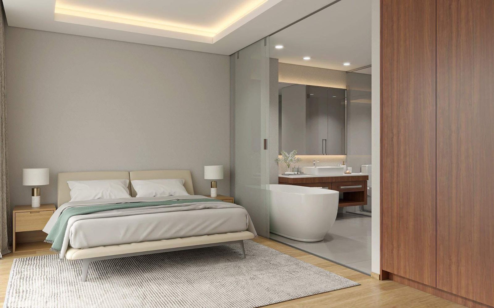 Interior view of 2 Bedroom Sea View Apartment for Sale at Bluepoint Condominium, Patong