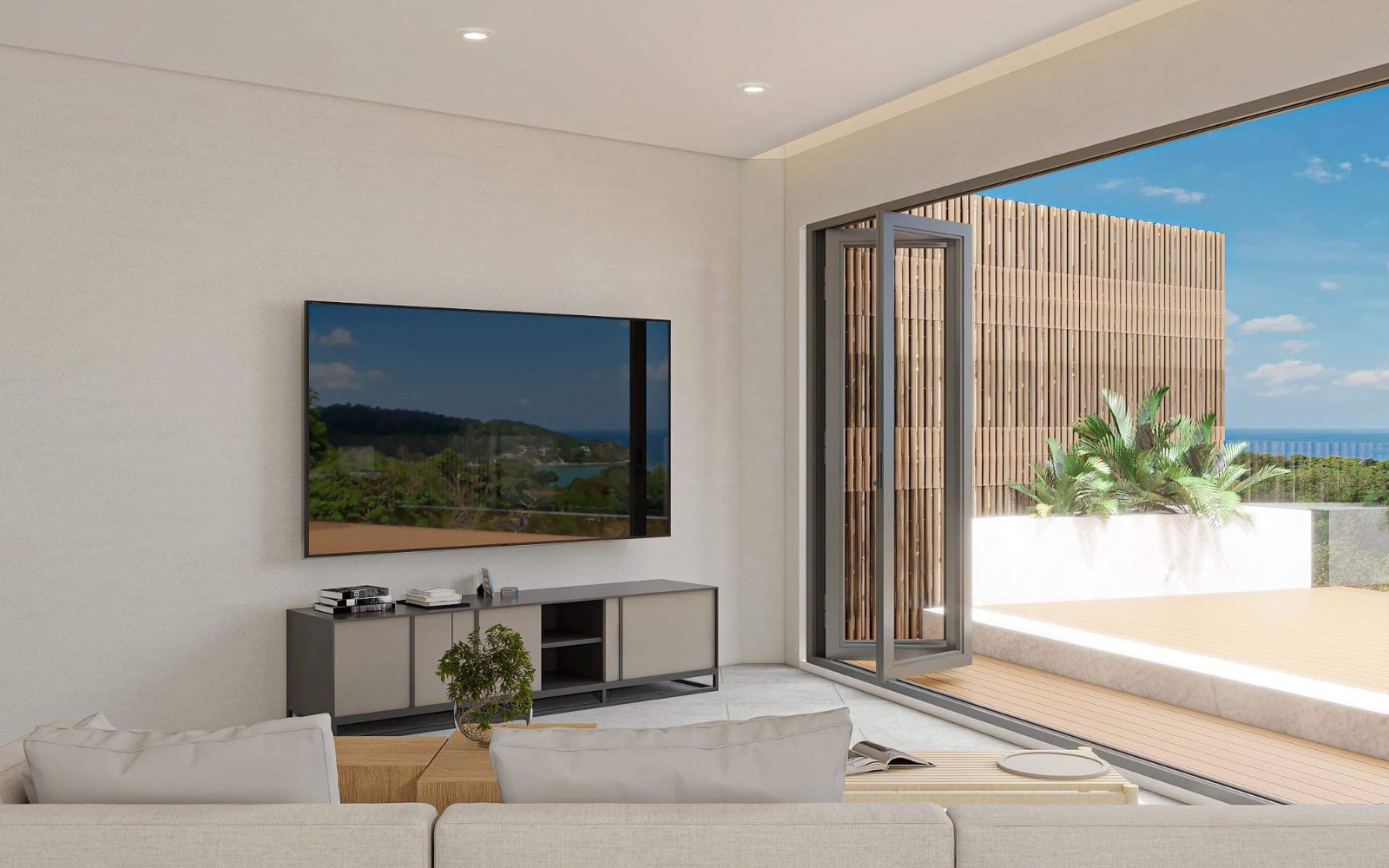 Interior view of 2 Bedroom Sea View Condo for Sale at Bluepoint Condominium, Patong