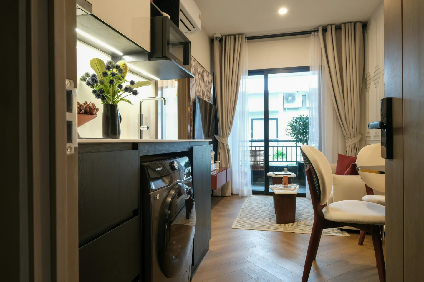 Interior view of Larger 1 Bedroom Condo for Sale at The Title Modeva - Bangtao Beach