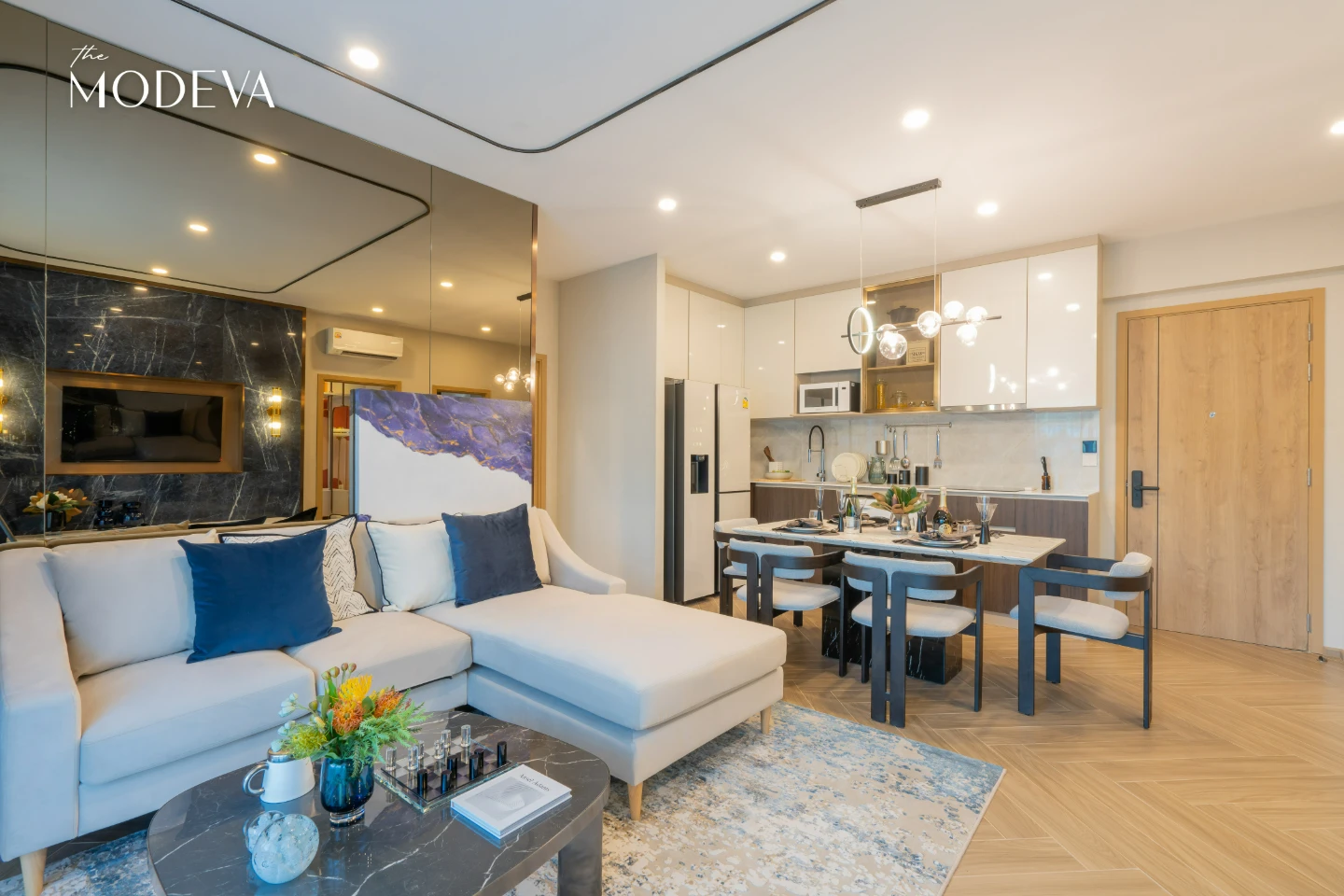 Interior view of Larger 2 Bedroom Condo for Sale at The Title Modeva - Bangtao Beach