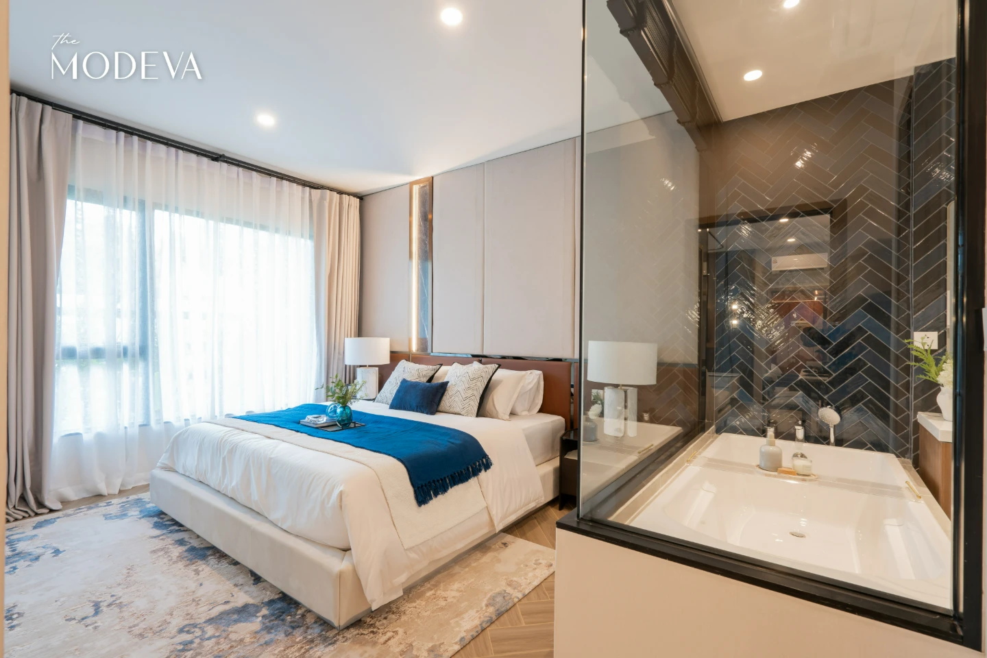 Interior view of Larger 2 Bedroom Condo for Sale at The Title Modeva - Bangtao Beach