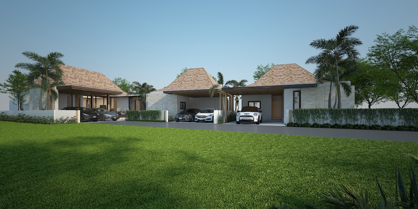 Interior view of 3 Bedroom Pool Villa for Sale at Verdi Villas in Thalang - Medina
