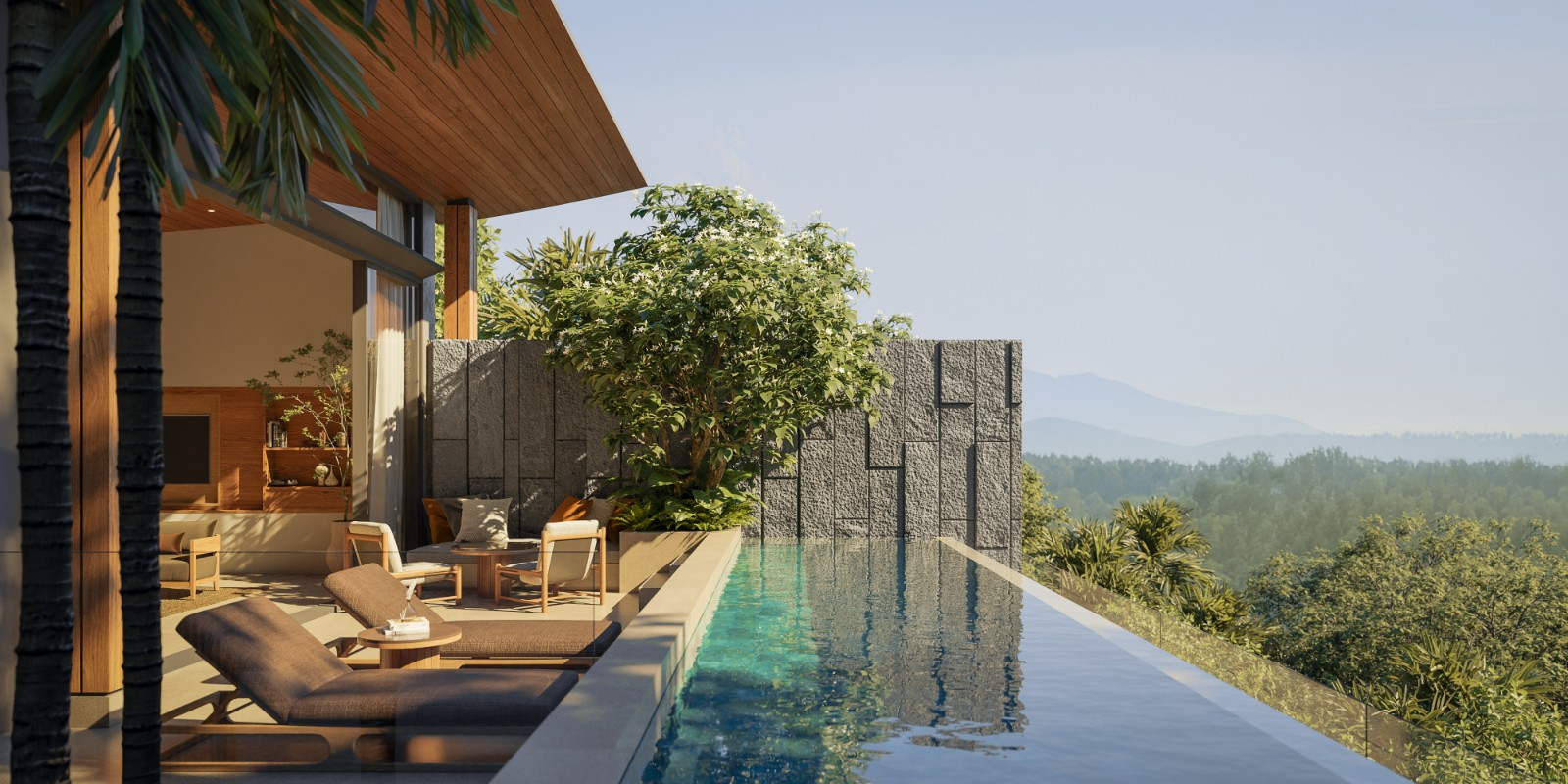 Interior view of 3 Bedroom Stunning Pool Villas at Pavara Vhana, Layan Beach - Type E