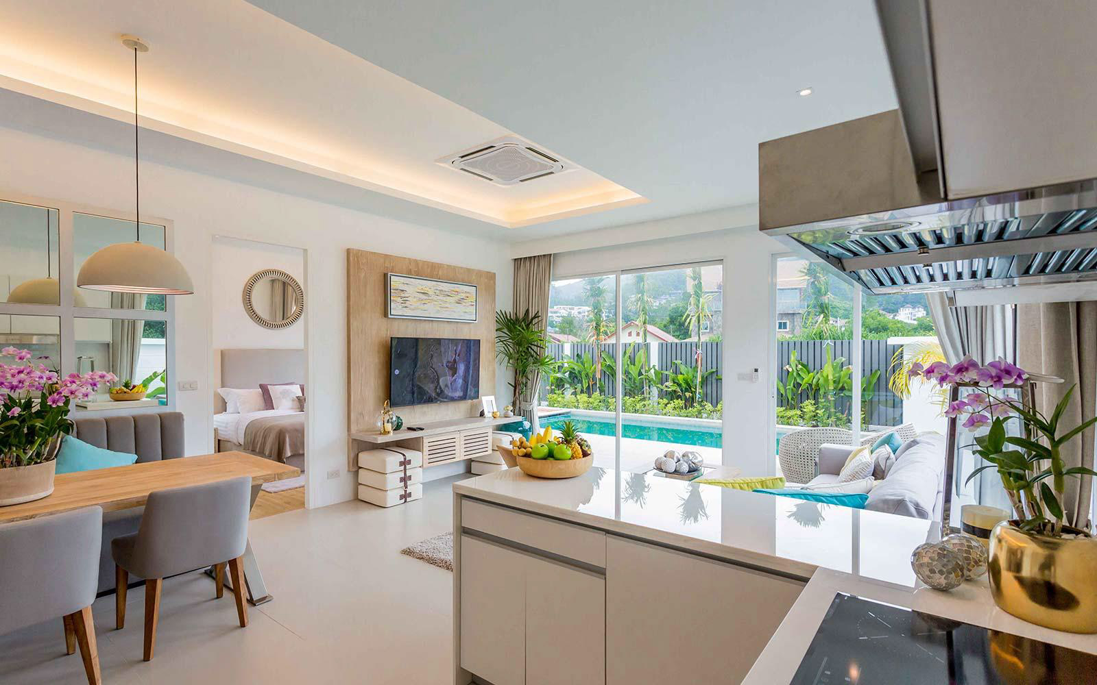 Exterior view of Beautiful 2-Bedroom Pool Villa for Sale in Kamala Garden View, Phuket