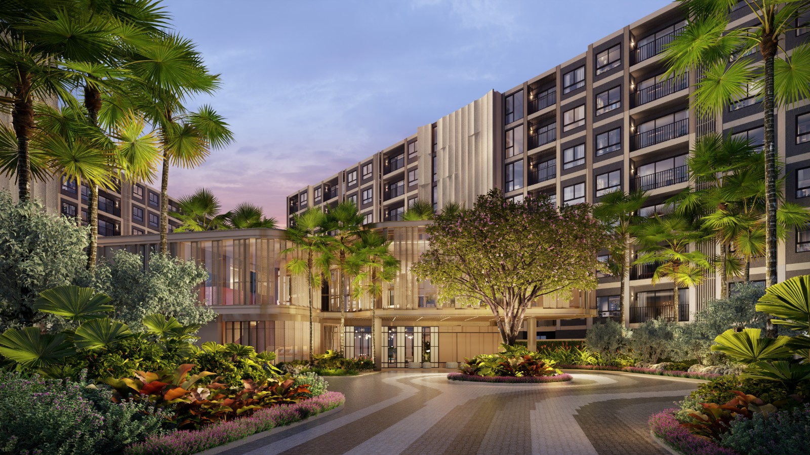 Interior view of Pet Friendly 1 Bedroom Apartment for Sale at The Base Cherngtalay