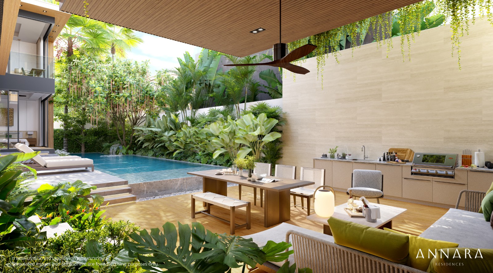 Interior view of 5 Bedroom Private Pool Villas for Sale in Annara Villas, Pasak 8